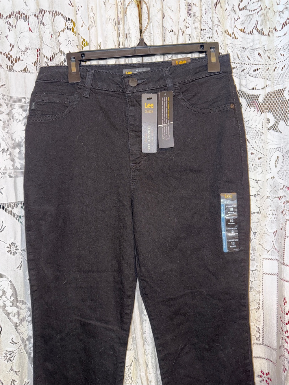 Lee Straight Leg Women's Jeans in Black
